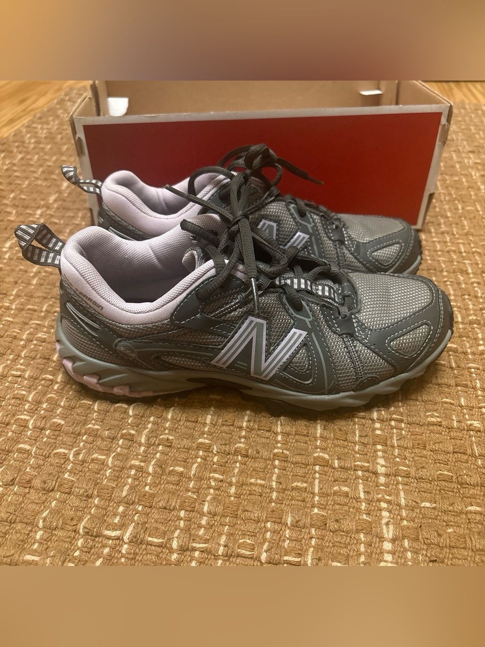 New Balance Light Pink and Gray Athletic Sneakers